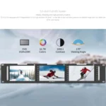 FEELWORLD T51 PLUS-H Triple 5.5 inch 2RU Rackmount Monitor Full HD 4K HDMI SDI AV Monitor - Image 5