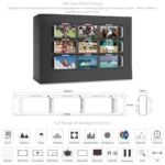 FEELWORLD T51 PLUS-H Triple 5.5 inch 2RU Rackmount Monitor Full HD 4K HDMI SDI AV Monitor - Image 6