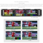 FEELWORLD T51 PLUS-H Triple 5.5 inch 2RU Rackmount Monitor Full HD 4K HDMI SDI AV Monitor - Image 9