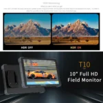 FEELWORLD T10 10.1 inch Aluminium DSLR Camera Field Monitor Touch Screen 4K HDMI Monitor - Image 17