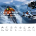 FEELWORLD P6XL 6.0 inch Aluminium Built-in Battery DSLR Camera Field Monitor Touch Screen 4K HDMI High Brightness 1200nit Monitor - Image 6