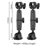 2 x Single-leg Car Suction Cup Mount Crab Clamps Set - Image 2