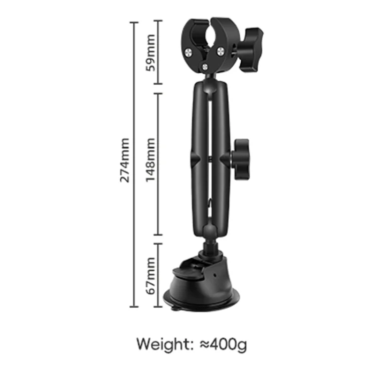 DCA3246B_1.webp Single-leg Car Suction Cup Mount Crab Clamps - Image 2