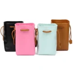 Universal Vintage PU Leather Bundle Pocket Case Bag for Polaroid Mini Camera& Digital Camera without Lens, with Rope Size: 19.5cm x 11.5cm x 7.5cm - Image 3
