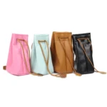 Universal Vintage PU Leather Bundle Pocket Case Bag for Polaroid Mini Camera& Digital Camera without Lens, with Rope Size: 19.5cm x 11.5cm x 7.5cm - Image 4