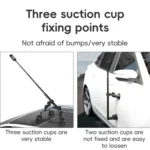 Dual-leg Suction Cup and 2 x Single-leg Car Suction Cup Mount with Selfie Stick Set - Image 4