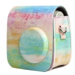 Rainbow Oil painting Pattern PU Leather Protective Camera Case Bag For FUJIFILM Instax Mini 7S / 7C Camera - Image 2