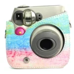 Rainbow Oil painting Pattern PU Leather Protective Camera Case Bag For FUJIFILM Instax Mini 7S / 7C Camera - Image 5