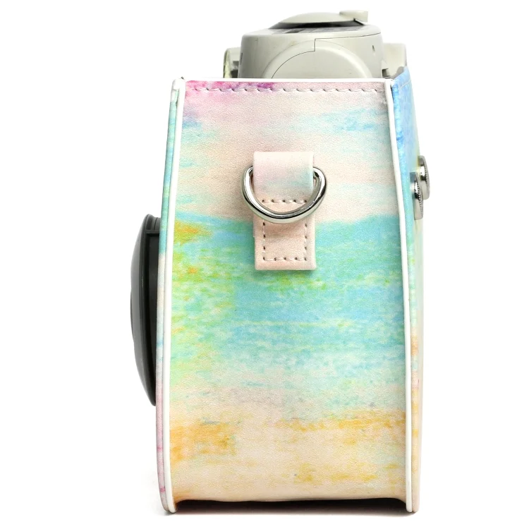 DCA3582_6.webp Rainbow Oil painting Pattern PU Leather Protective Camera Case Bag For FUJIFILM Instax Mini 7S / 7C Camera - Image 7