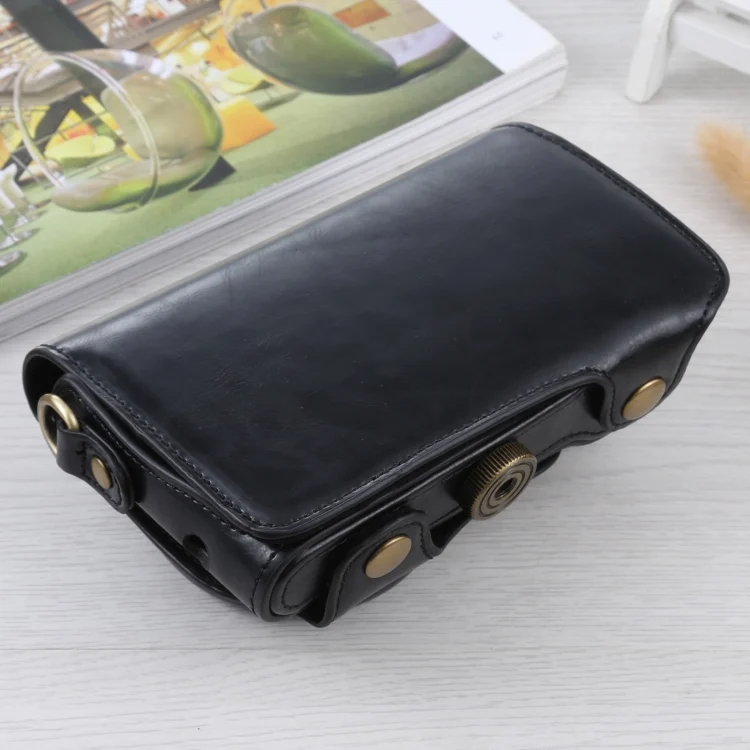 DCA4702B_3.webp Full Body Camera PU Leather Case Bag with Strap for Samsung Galaxy Camera EK-GC100 / EK-GC110 / EK-GC200 - Image 4
