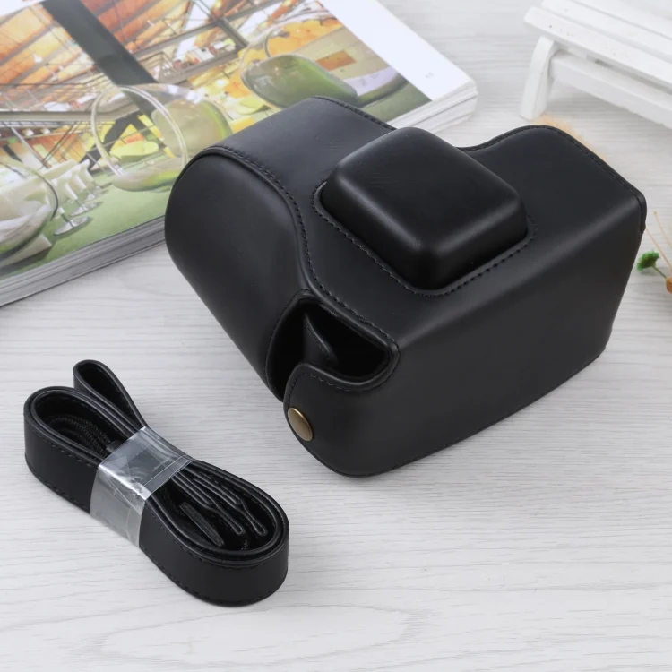 Full Body Camera PU Leather Case Bag with Strap for Olympus E-PL3 / E-PM1