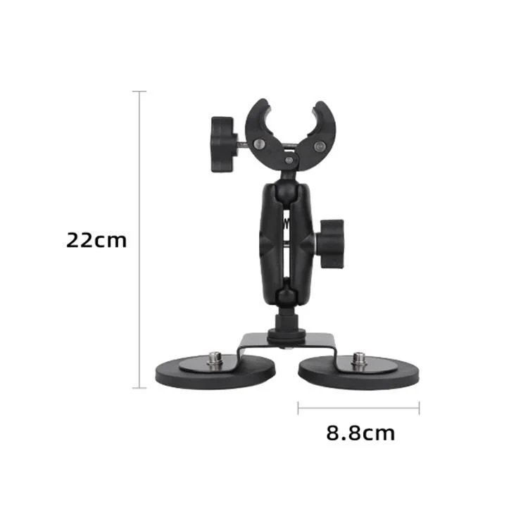 DCA4857B_1.webp Dual-Leg Magnetic Base Crab Clamp Fixed Mount Holder for GoPro and Other Action Cameras - Image 2