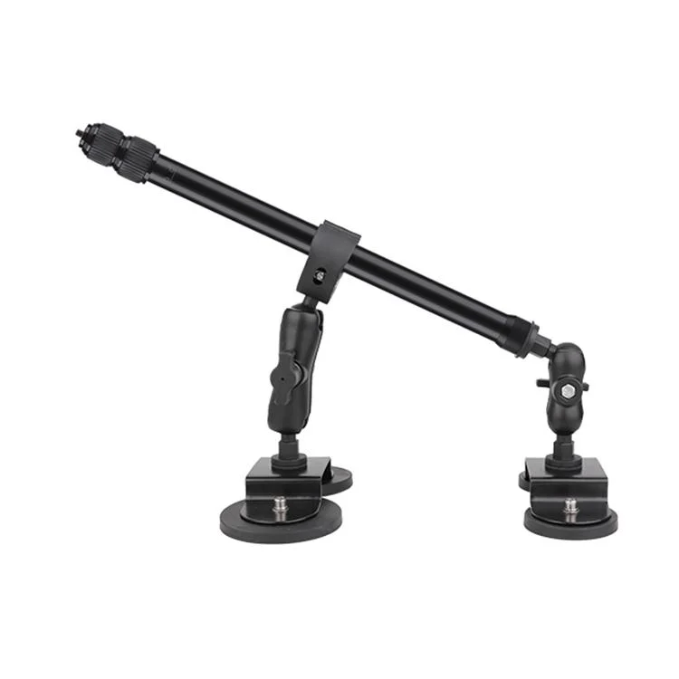 Dual-Leg Magnetic Base Fixed Mount Holder with Selfie Stick Kit for GoPro and Other Action Cameras