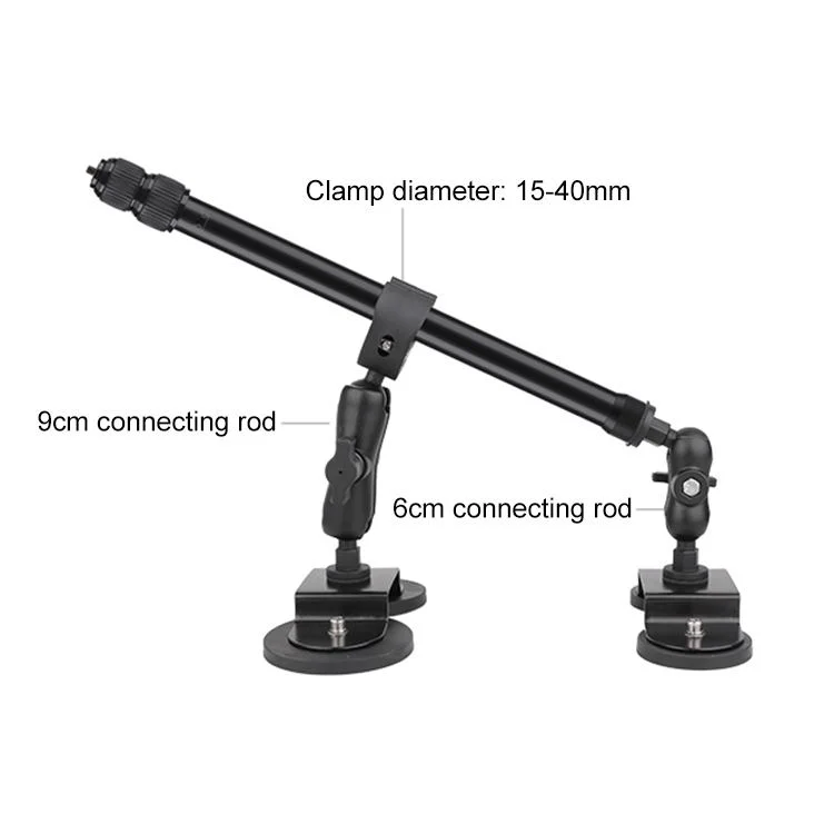 DCA4859B_1.webp Dual-Leg Magnetic Base Fixed Mount Holder with Selfie Stick Kit for GoPro and Other Action Cameras - Image 2