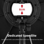 TRIOPO K65 65cm Speedlite Flash Octagon Parabolic Softbox Bowens Mount Diffuser for Speedlite - Image 12