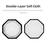 TRIOPO K65 65cm Speedlite Flash Octagon Parabolic Softbox Bowens Mount Diffuser for Speedlite - Image 6