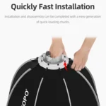 TRIOPO K65 65cm Speedlite Flash Octagon Parabolic Softbox Bowens Mount Diffuser for Speedlite - Image 9