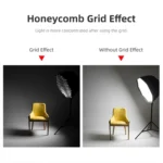 TRIOPO KS55 55cm Speedlite Flash Octagon Parabolic Softbox Diffuser with Bracket Mount Handle - Image 12