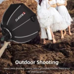 TRIOPO KS55 55cm Speedlite Flash Octagon Parabolic Softbox Diffuser with Bracket Mount Handle - Image 14