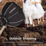 TRIOPO KS90 90cm Dome Speedlite Flash Octagon Parabolic Softbox Diffuser with Bracket Mount Handle for Speedlite - Image 13