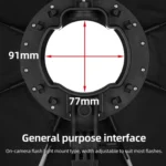 TRIOPO KX65 65cm Dome Speedlite Flash Octagon Parabolic Softbox Diffuser for Speedlite - Image 13