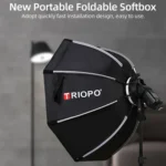 TRIOPO KX65 65cm Dome Speedlite Flash Octagon Parabolic Softbox Diffuser for Speedlite - Image 14