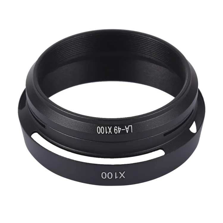 DCA5692B_3.webp 49mm Metal Vented Lens Hood for Fujifilm X100 - Image 4