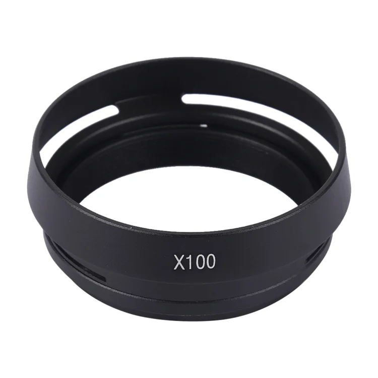 DCA5692B_4.webp 49mm Metal Vented Lens Hood for Fujifilm X100 - Image 5