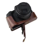 1/4 inch Thread PU Leather Camera Half Case Base for Canon EOS M50 / M50 Mark II - Image 3