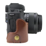 1/4 inch Thread PU Leather Camera Half Case Base for Canon EOS M50 / M50 Mark II - Image 5