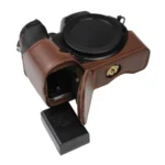 1/4 inch Thread PU Leather Camera Half Case Base for Nikon Z50 - Image 6