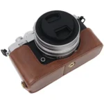 1/4 inch Thread PU Leather Camera Half Case Base for Nikon Z fc - Image 2