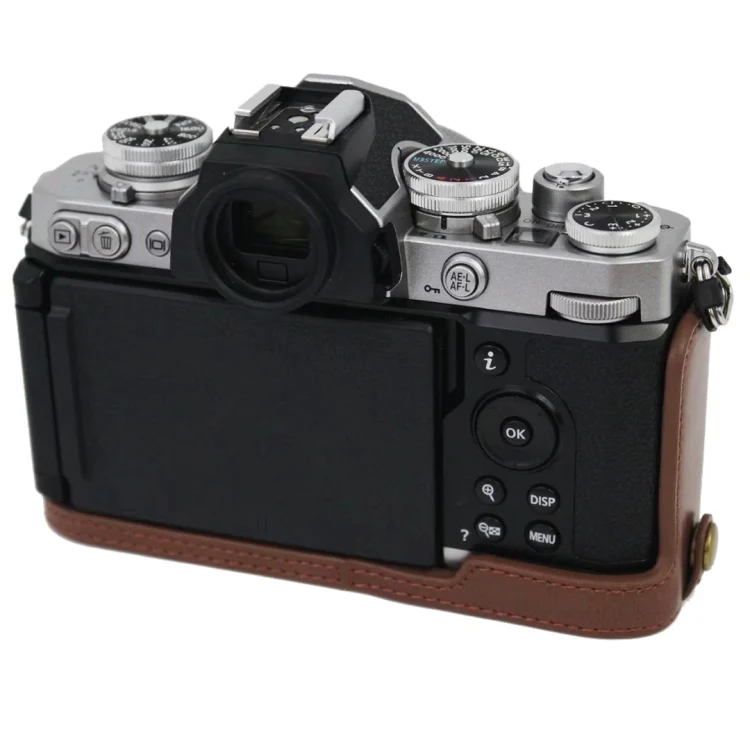 DCA5713_B2.webp 1/4 inch Thread PU Leather Camera Half Case Base for Nikon Z fc - Image 3