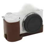 1/4 inch Thread PU Leather Camera Half Case Base for Sony ZV-E10 / ZV-E10L - Image 2