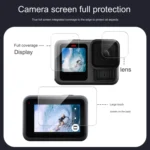 For GoPro HERO13 Black Lens and Front  Back Screen 9H Tempered Glass Film - Image 3