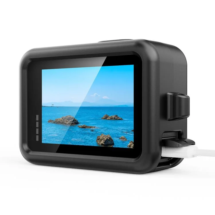 DCA5802B_4.webp For GoPro HERO13 Black Silicone Protective Case Cover with Wrist Strap & Lens Cover - Image 5