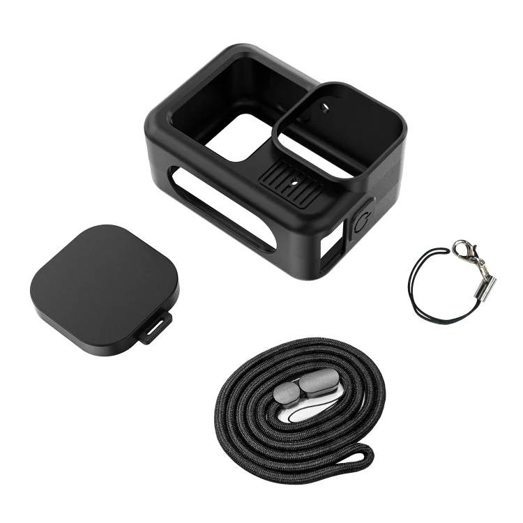 DCA5802B_6.webp For GoPro HERO13 Black Silicone Protective Case Cover with Wrist Strap & Lens Cover - Image 7
