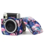 Flamingo Pattern PU Leather Protective Camera Case Bag For FUJIFILM Instax Mini90 Camera - Image 10