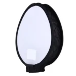 30cm Universal Round Style Flash Folding Soft Box, Without Flash Light Holder(Black + White) - Image 3