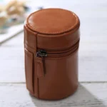 Small Lens Case Zippered PU Leather Pouch Box for DSLR Camera Lens, Size: 11x8x8cm - Image 2