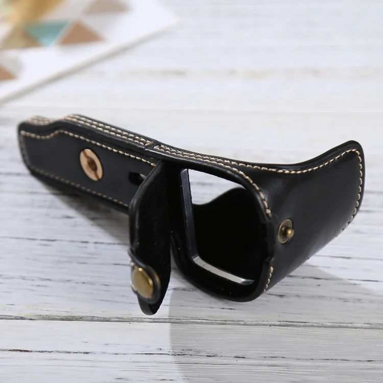 DCA6162B_6.webp 1/4 inch Thread PU Leather Camera Half Case Base for Sony ILCE-6000 / A6000 - Image 7