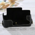 1/4 inch Thread PU Leather Camera Half Case Base for FUJIFILM X-E3 - Image 2