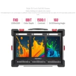 FEELWORLD PS101 Triple 10.1-inch Vertical Dispaly Carry-on Monitor High Brightness 1000nit Portable Protective Case - Image 6