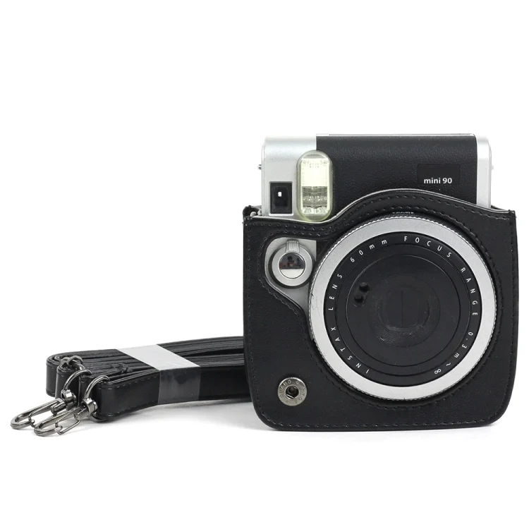 DCA7457B_4.webp PU Leather Camera Protective bag for FUJIFILM Instax Mini 90 Camera, with Adjustable Shoulder Strap - Image 5