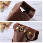 Full Body Camera PU Leather Case Bag with Strap for Canon EOS M6 (18-150mm Lens) - Image 8