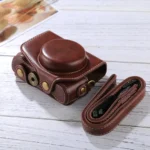 Full Body Camera PU Leather Camera Case Bag with Strap for Canon PowerShot G7 X Mark II - Image 3