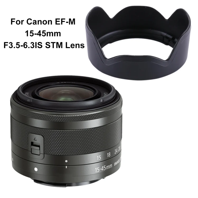 DCA7515_4.webp EW-53 Lens Hood Shade for Canon EF-M 15-45mm F3.5-6.3IS STM Lens - Image 5