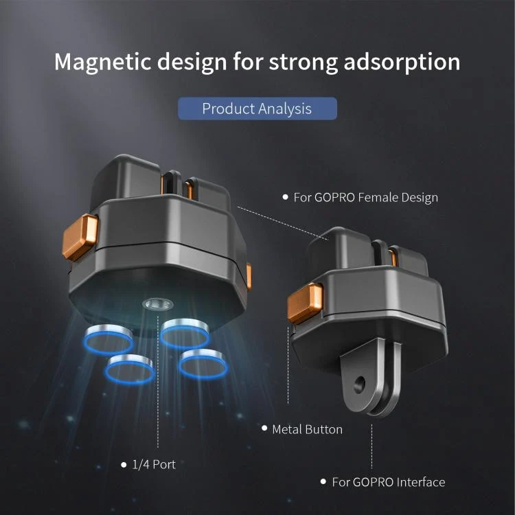DCA7842B_8.webp STARTRC VCR Snap-Mag Magnetic Quick Release Base Mount For GoPro - Image 9