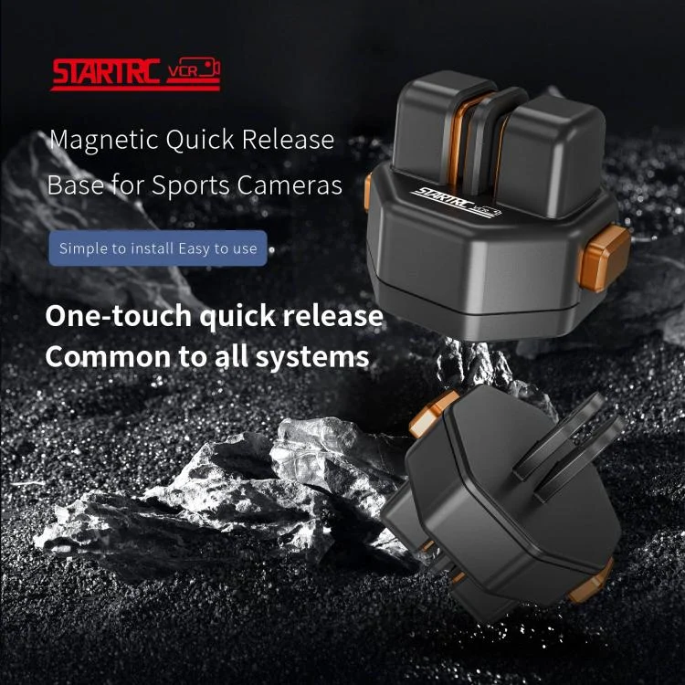 DCA7843B_3.webp STARTRC VCR Snap-Mag Quick Release Base Mount Adapter For GoPro - Image 4