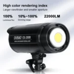 TRIOPO EX-200W Studio Flash Built-in Dissipate Heat System with EX-200III LED Single Light - Image 6
